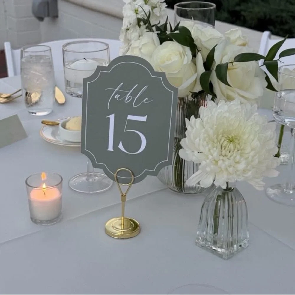 Gold Place Card Holders for Parties - 24 Pack